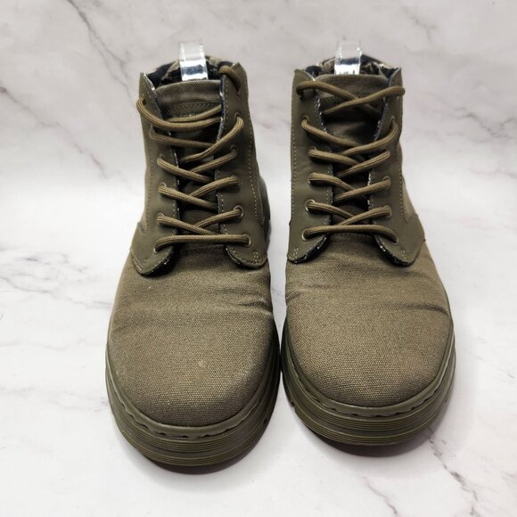 Dr. Martens Bonny Tech Utility Chukka Boots Green Canvas Combat Men\'s 10 main image 8